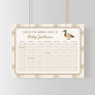 Mallardandunge Förlossningsdatum Kalender Spel Sky Poster