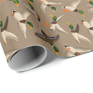 Mallards Gift Wrap Kraft Presentpapper