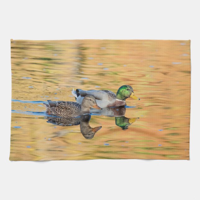 Mallards par kökshandduk (Horisontell)