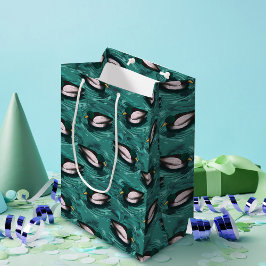 Mallards Swimming i Vatten Mönster