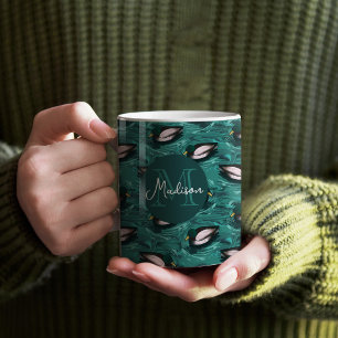 Mallards Swimming i Vatten Mönster Kaffemugg