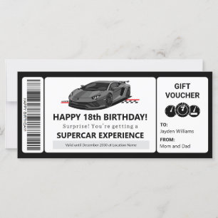 Mallcertifikat för supercar Experience Vericher
