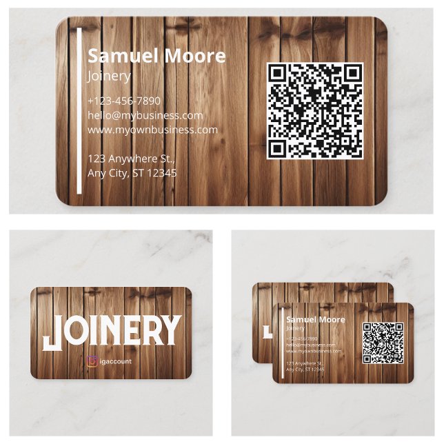 Malldesign för fogning visitkort (Joinery Templates Design Business Card
)