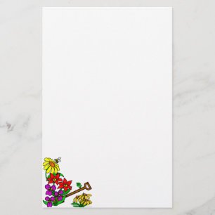 Mallen Flowers Anpassningsbar Stationery Brevpapper