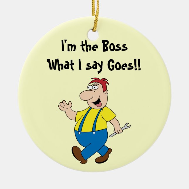 Mallen för chefrundaprydnad julgransprydnad keramik (Framsidan)