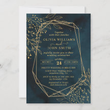 Mallen Guld Bröllop Stationery