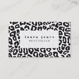 Mallen Leopard Print Mode Visitkort