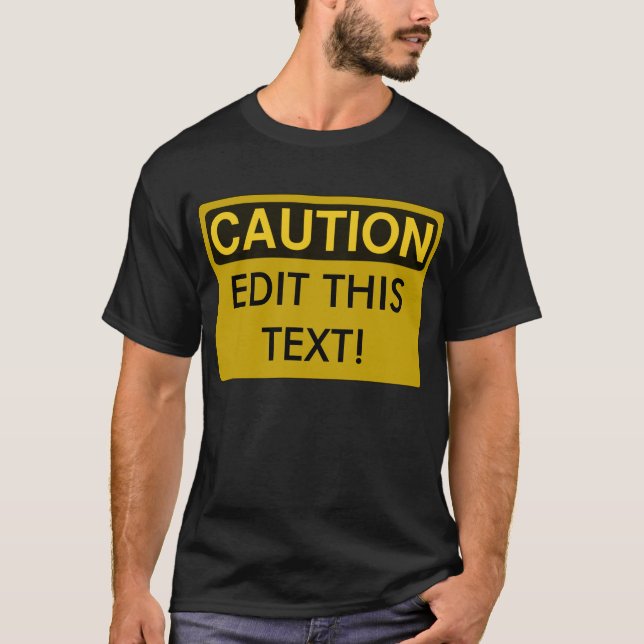 Mallen varnar, EDIT TEXTEN! Tee Shirt (Framsida)