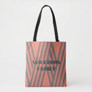 mallens monogram-namn-gåva Tote BAG Tygkasse