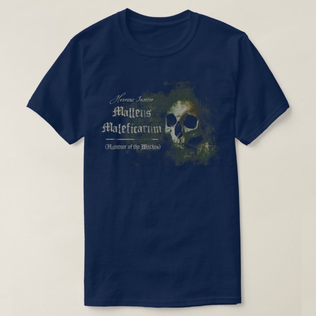 Malleus Maleficarum Hammer of Witches T Shirt (Design framsida)