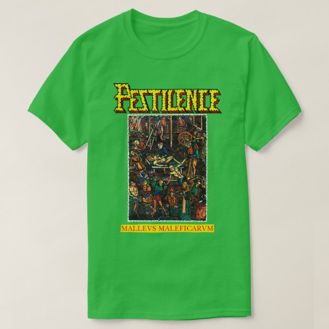 Mallevs Maleficarvm y Pestilence Old school Thrash T Shirt (Design framsida)