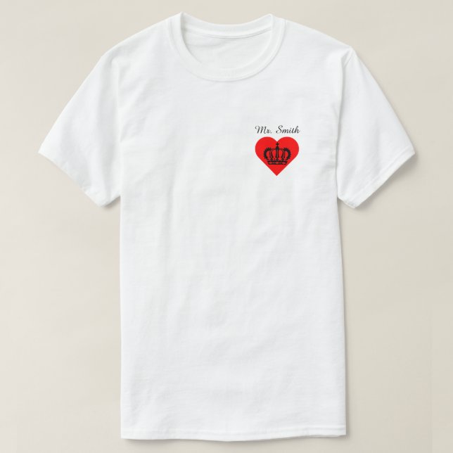 Mallmatchningspar T Shirt (Design framsida)
