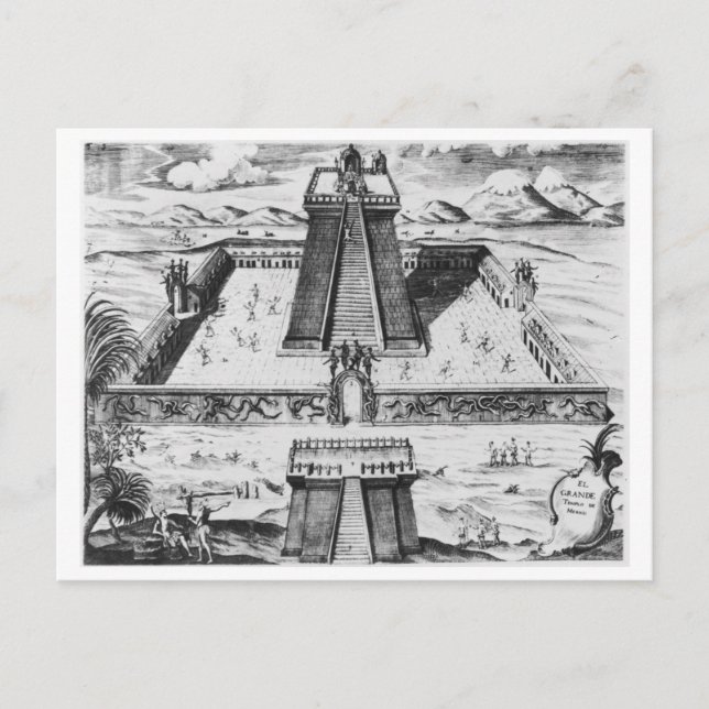 Mallo Mayor på Tenochtitlan Vykort (Framsida)