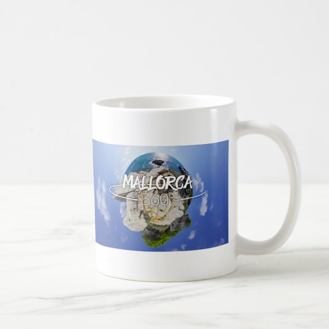 Mallorca 360 Sa Roqueta Himlar Logotyp Classic Mug Kaffemugg (Höger)