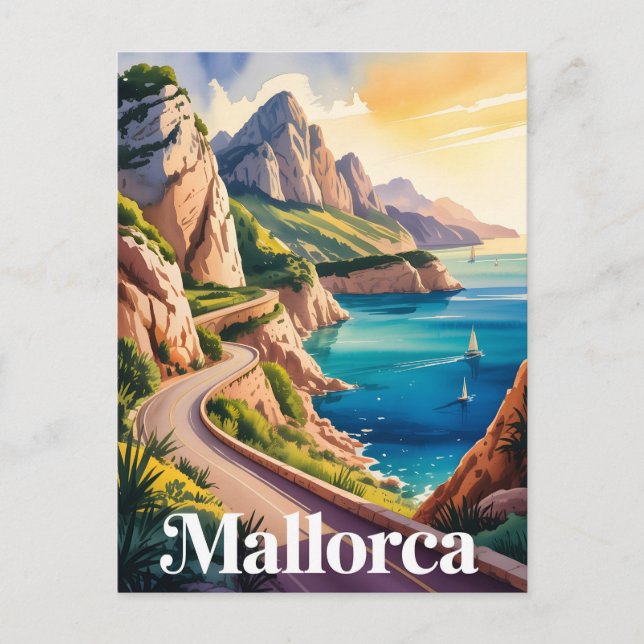 Mallorca art vykort (Framsida)