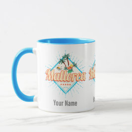 Mallorca Balearic Island Retro Parrot Vintage Mugg