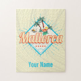 Mallorca Balearic Island Retro Parrot Vintage Pussel