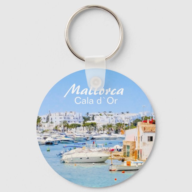 Mallorca Cala d`OR Souvenir Keychain Nyckelring (Framsida)