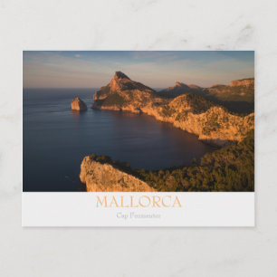Mallorca - Cap Formentor vykort med text