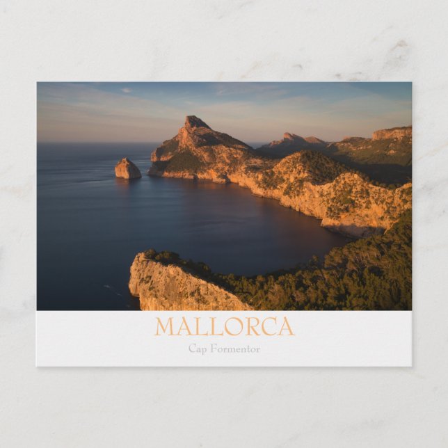 Mallorca - Cap Formentor vykort med text (Framsida)