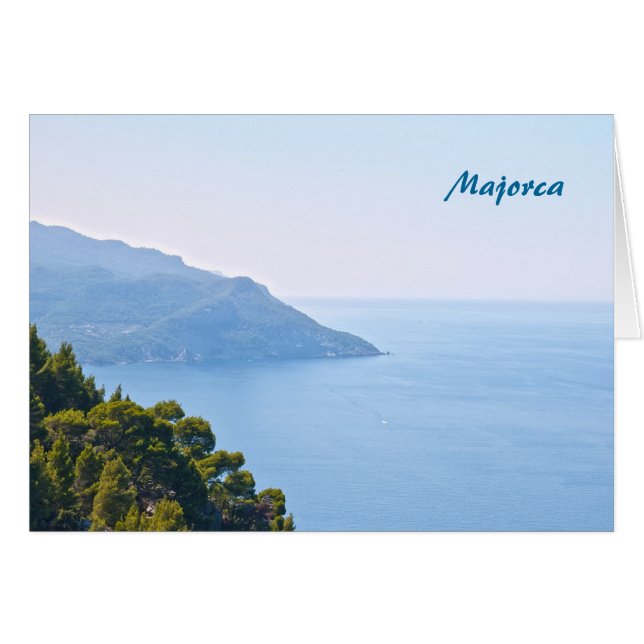 Mallorca Hälsningskort (Framsidan Horizontal)
