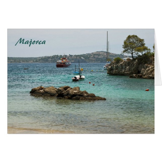 Mallorca-kort Hälsningskort (Framsidan Horizontal)