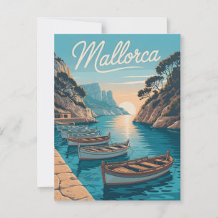 Mallorca kusten vintage vykort