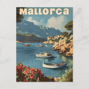 Mallorca Kustlig Lycka Vintage vykort