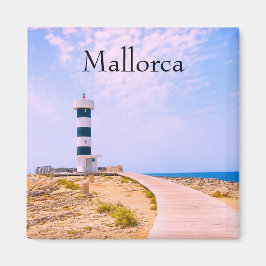 Mallorca Lighthouse i Colonia de Sant Jordi Photo Magnet