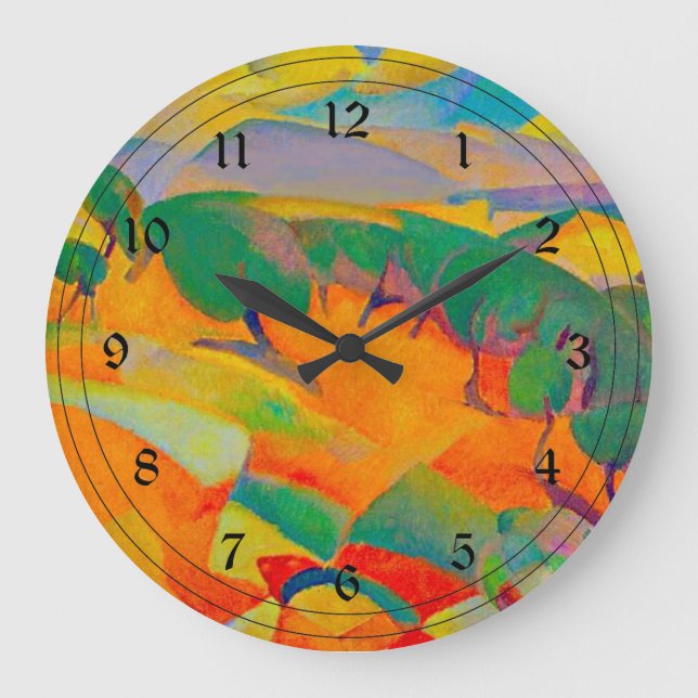 Mallorca Mountains, målning av Leo Gestel Stor Klocka (Framsida)