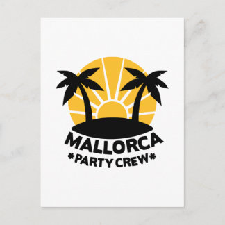 Mallorca Party Crew Vykort