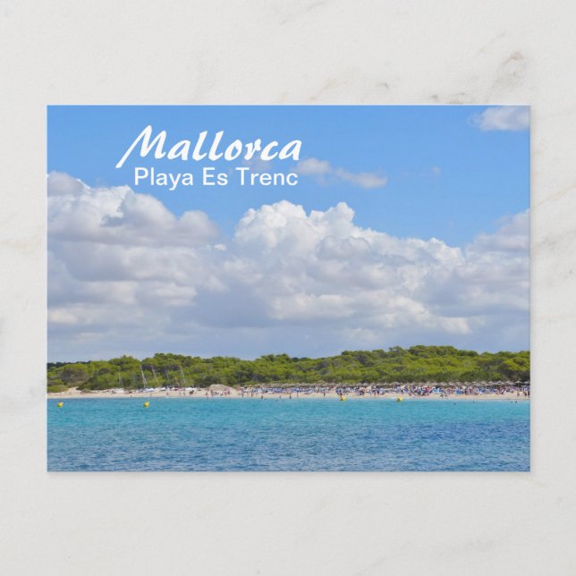 Mallorca, Playa Es Trenc - vykort (Framsida)