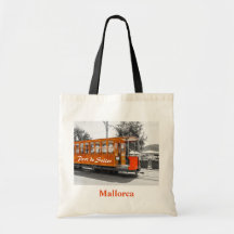 Mallorca Port de Soller Gammal spårvagnsouvenir