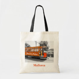 Mallorca Port de Soller Gammal spårvagnsouvenir Tygkasse