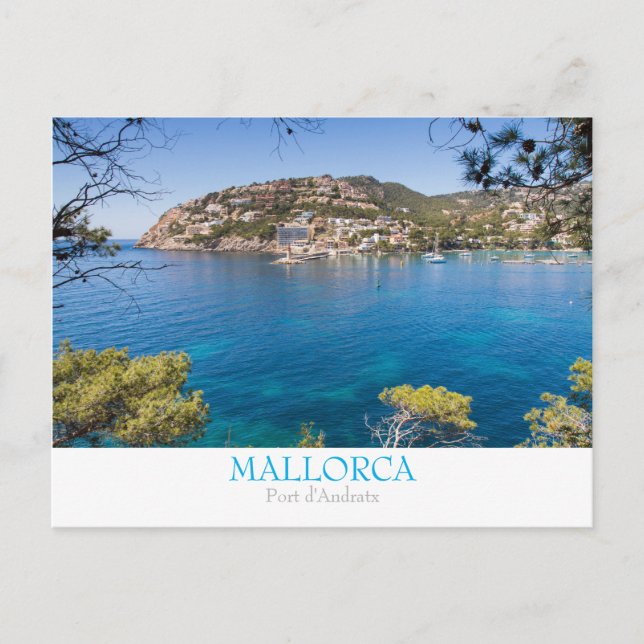 Mallorca - Portföljdekorkort med text Vykort (Framsida)