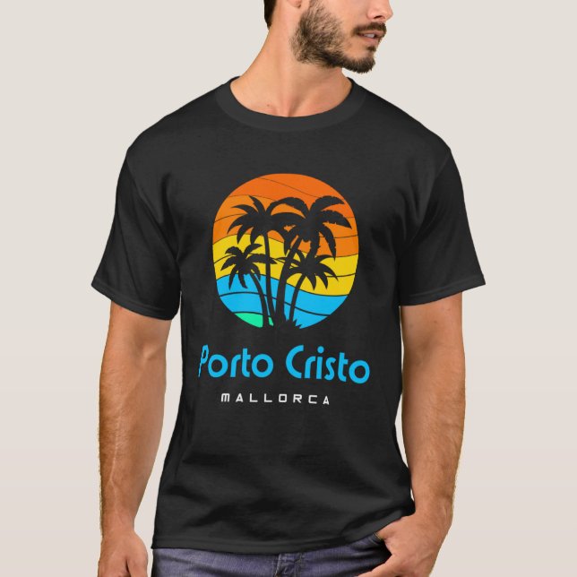Mallorca Porto Cristo T Shirt (Framsida)