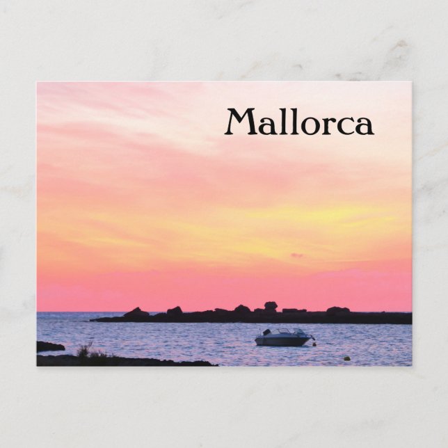 Mallorca Romantic Sunset - vykort (Framsida)