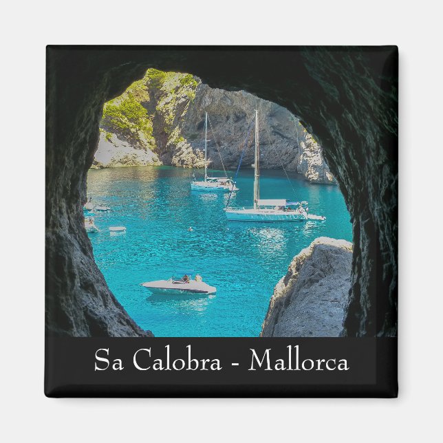 Mallorca Sa Calobra Bay Souvenir Magnet (Framsidan)