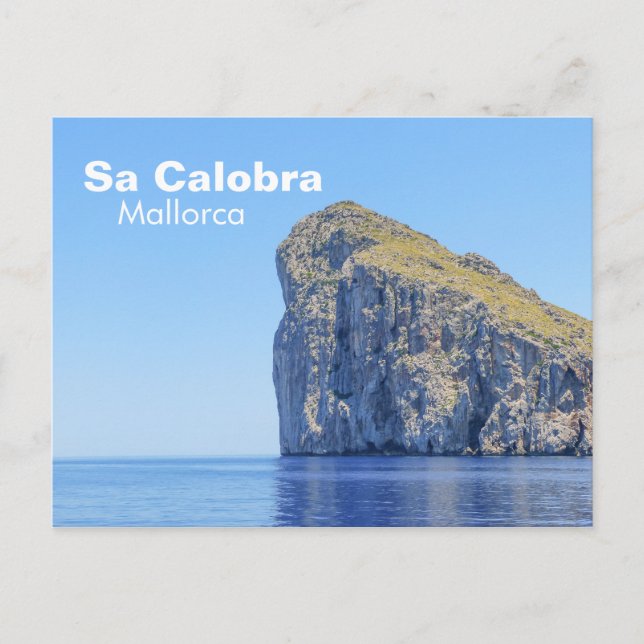 Mallorca Sa Calobra Sten Travel Vykort (Framsida)