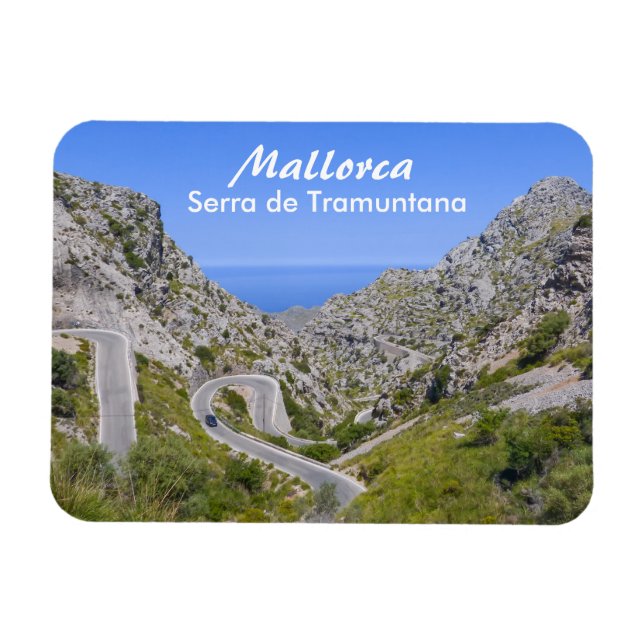 Mallorca Serra de Tramuntana Souvenir Magnet (Horisontell)
