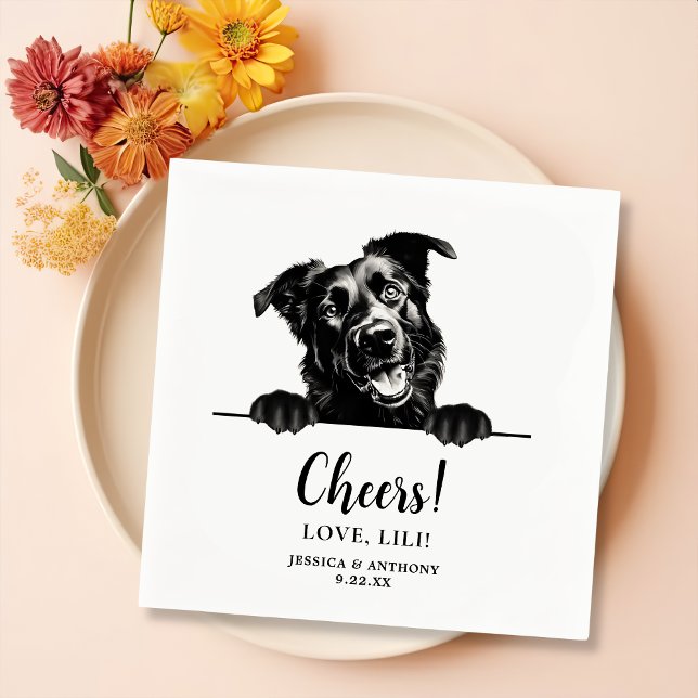 Mallorca Shepherd Hund Personlig Cheers Pappersservett (Skapare uppladdad)