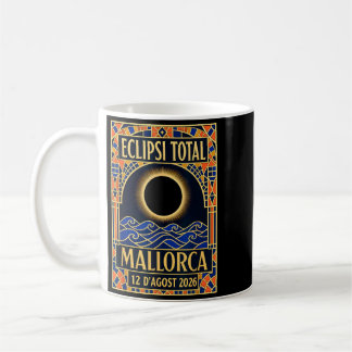 Mallorca Solförmörkelse 2026 - Catalan Modernist Kaffemugg