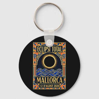 Mallorca Solförmörkelse 2026 - Catalan Modernist Nyckelring