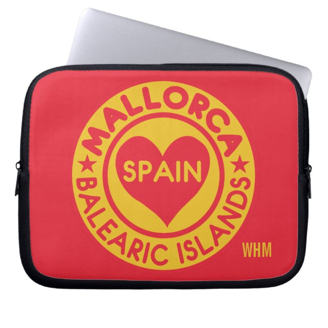 MALLORCA Spain anpassningsbar monogram laptop slee Laptop Fodral (Framsidan)