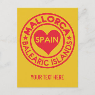 MALLORCA Spain anpassningsbar vycard Vykort