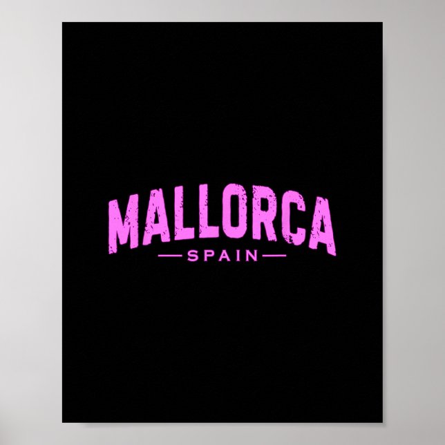 Mallorca Spain Balearic Islands Vacation Summer Be Poster (Framsidan)