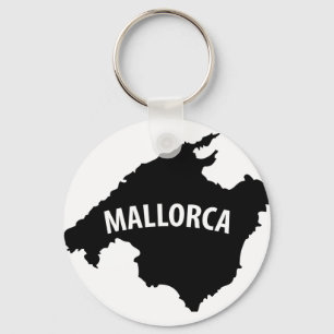 mallorca spain drar upp konturernaa av symbolen nyckelring