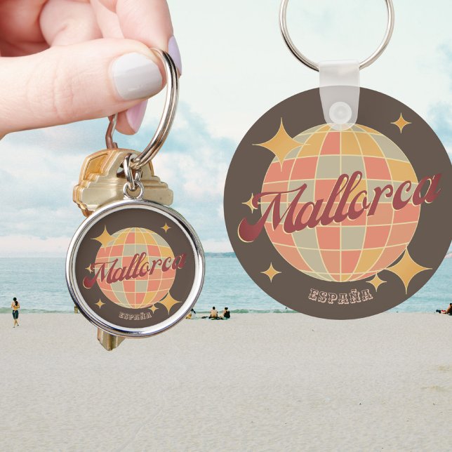 Mallorca Spain semestersouvenir retro Nyckelring (Skapare uppladdad)