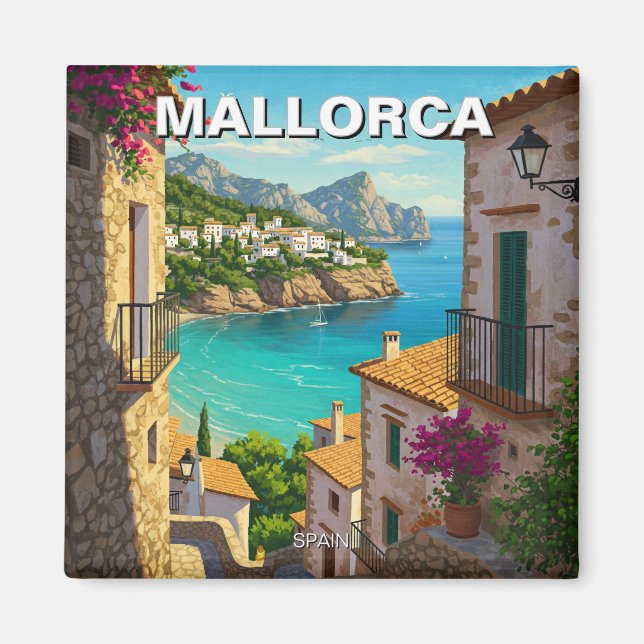 Mallorca Spain Travel Magnet (Framsidan)