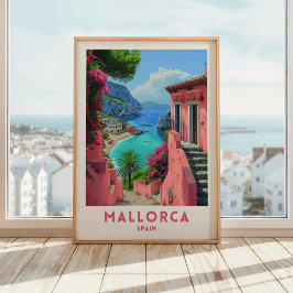 Mallorca Spain Travel Print Poster Wall Art